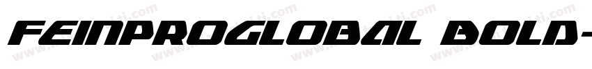 FeinProGlobal Bold字体转换